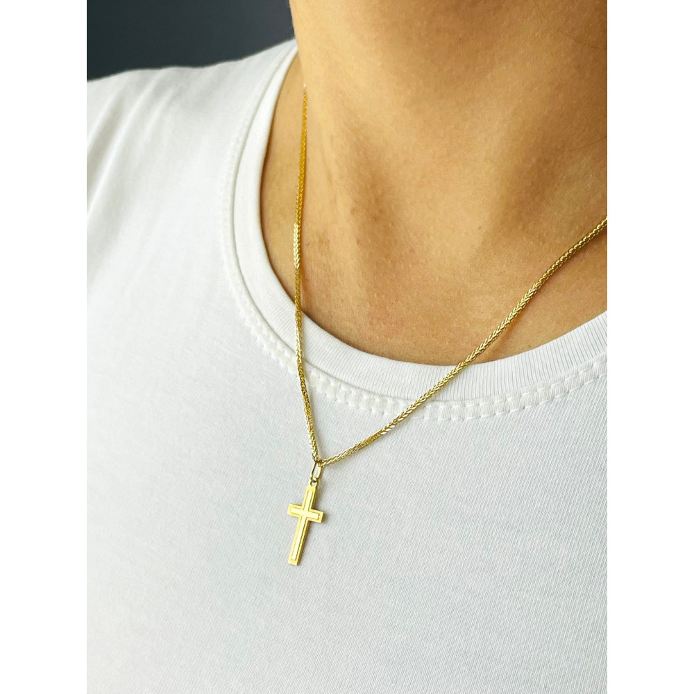 Goldanhänger Kettenanhänger Gold Anhänger Kreuz Goldkreuz Erstkommunion Gelbgold 585er 14KT