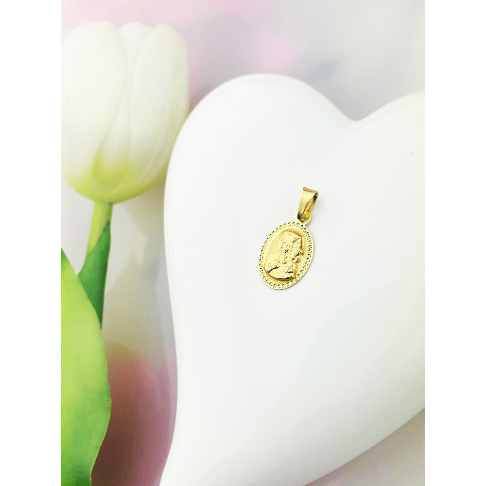 Anhänger Madonna Maria mit Jesuskind Goldanhänger