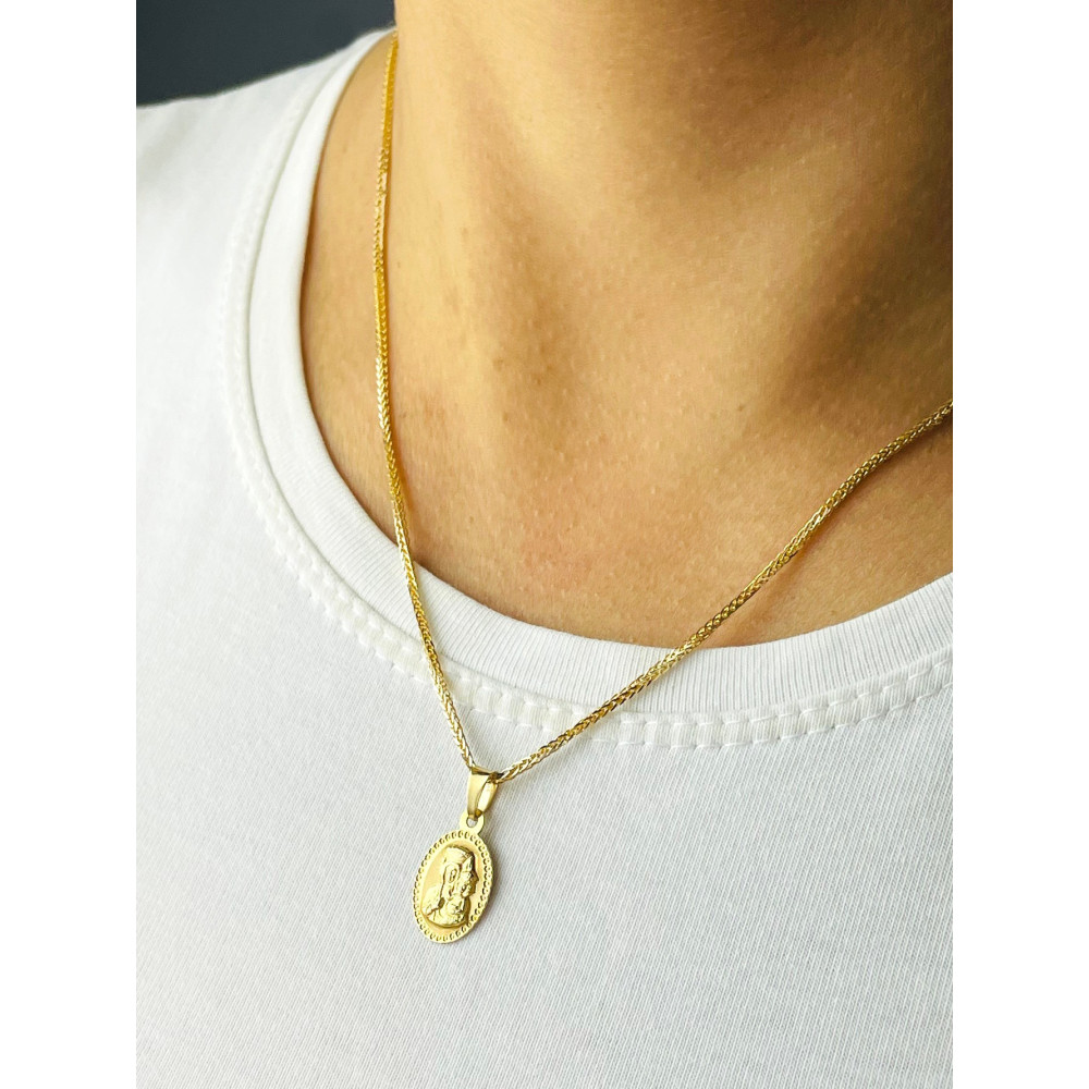 Złoty Medalik Zawieszka Matka Boska Częstochowska