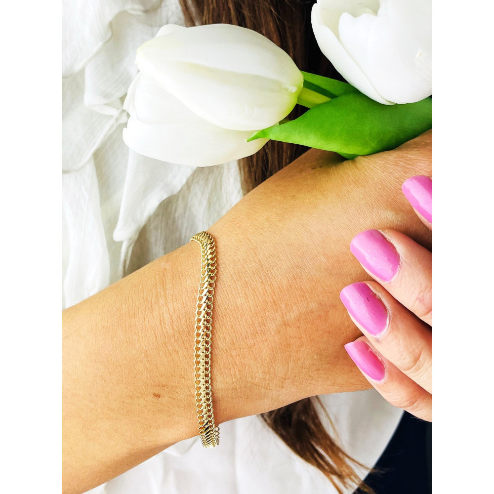 Damen Goldarmband Armband Armkette Gelbgold 14KT 585er