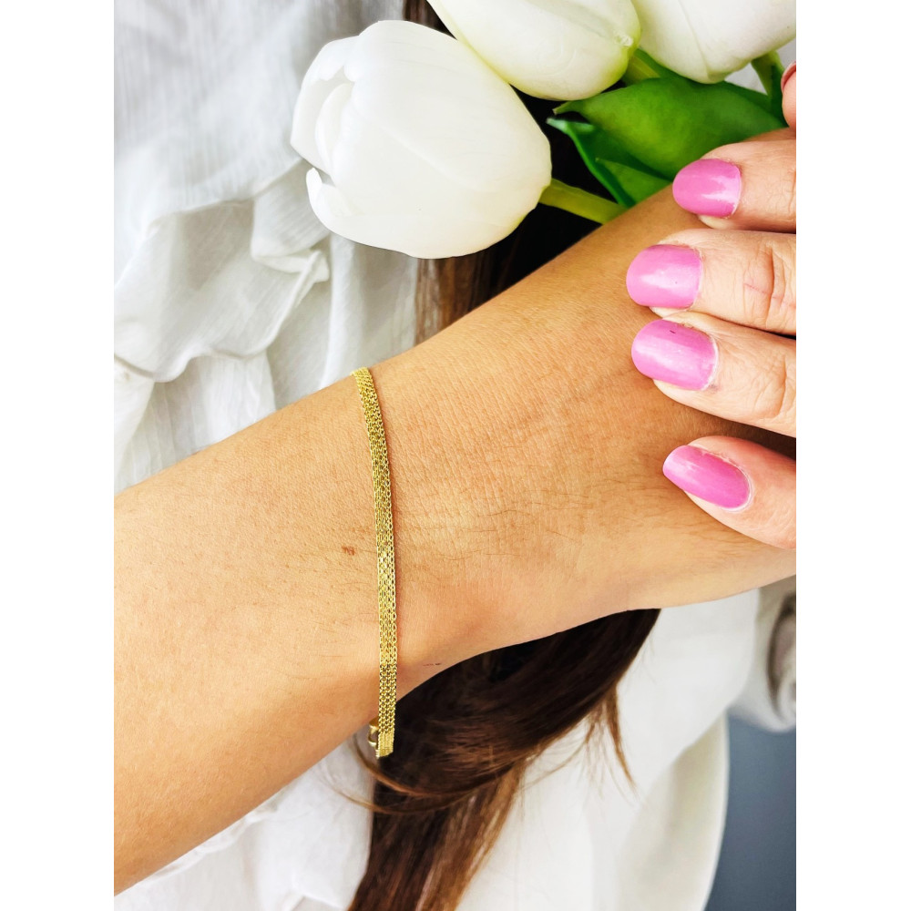 Damen Goldarmband Armband Armkette Gelbgold 14KT 585er