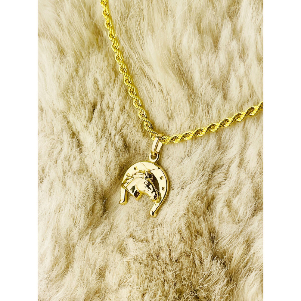 copy of Złoty wisiorek zawieszka rozeta ażurowa