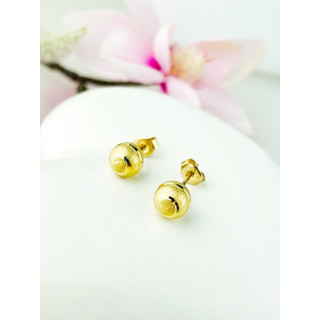 Kugel Ohrringe Ohrhänger Ohrstecker Ohrschmuck Gelbgold Paar Gold 585er 14KT