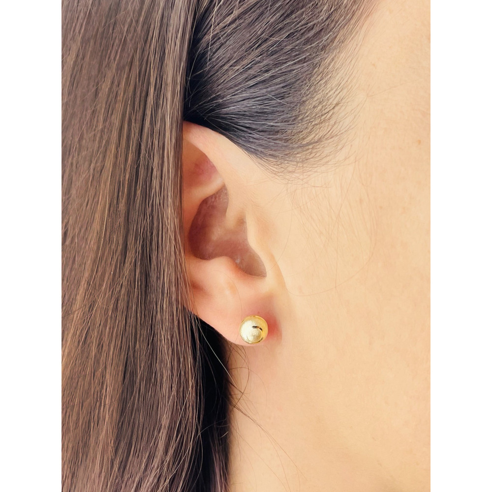 Kugel Ohrringe Ohrhänger Ohrstecker Ohrschmuck Gelbgold Paar Gold 585er 14KT