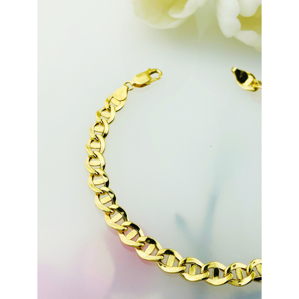 copy of Złota bransoletka z zawieszkami serce