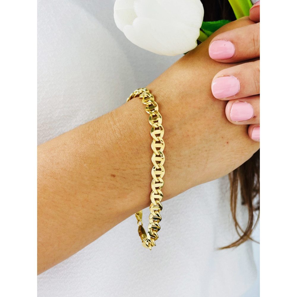 Diamondi Goldarmband Armbänder Marina-Kette 585er 14KT