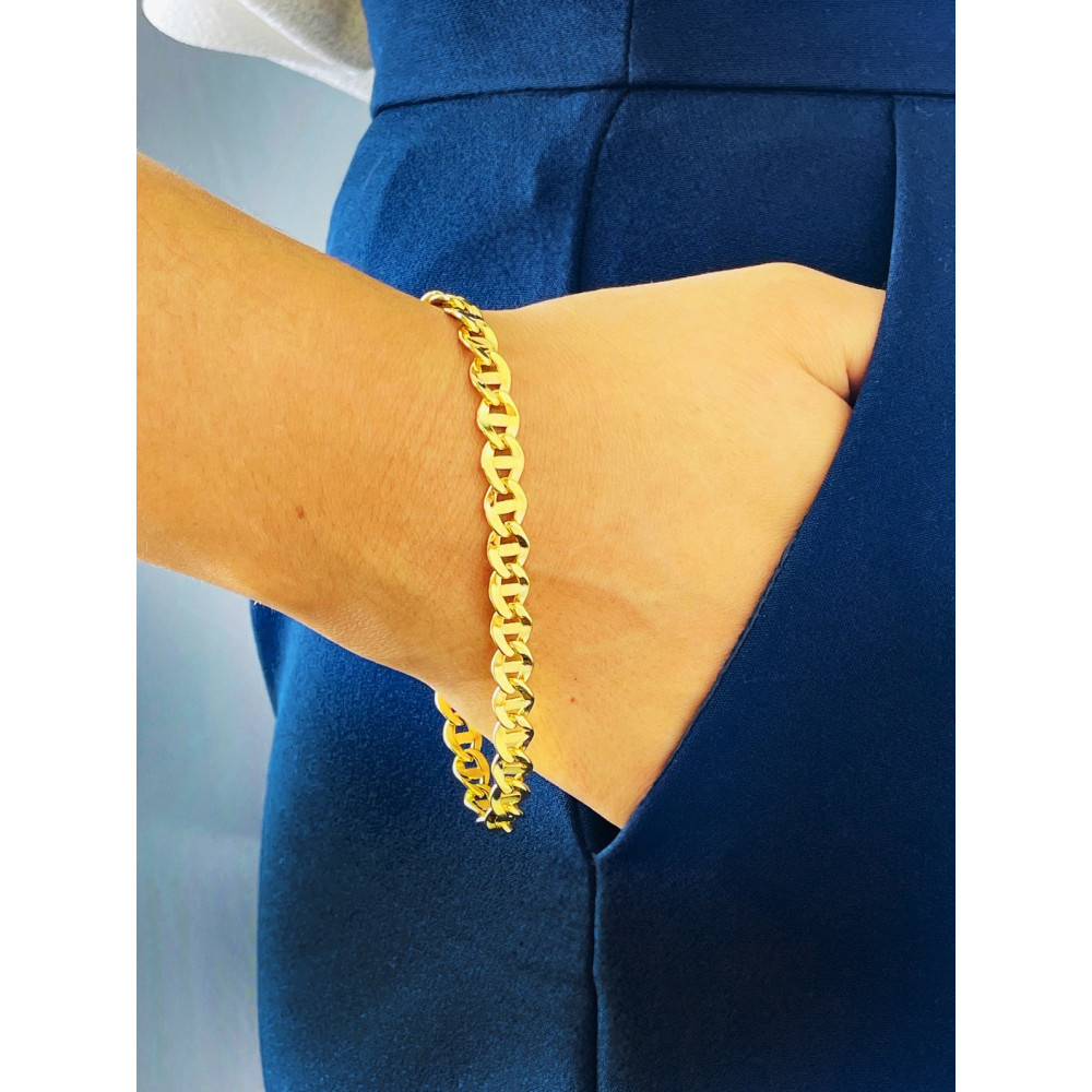 Diamondi Goldarmband Armbänder Marina-Kette 585er 14KT