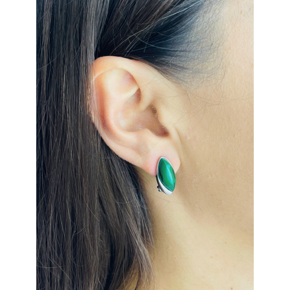 copy of Złote kolczyki przecinki z cyrkoniami