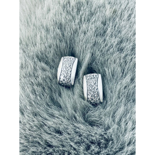 Rechteck 925 Silber Ohrringe