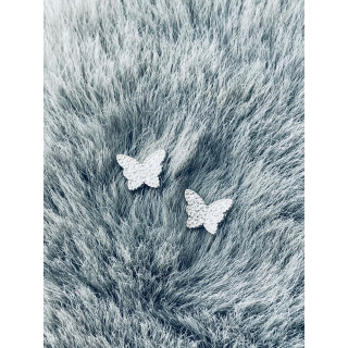 Schmetterling 925 Silber Ohrringe mit Zirkonia