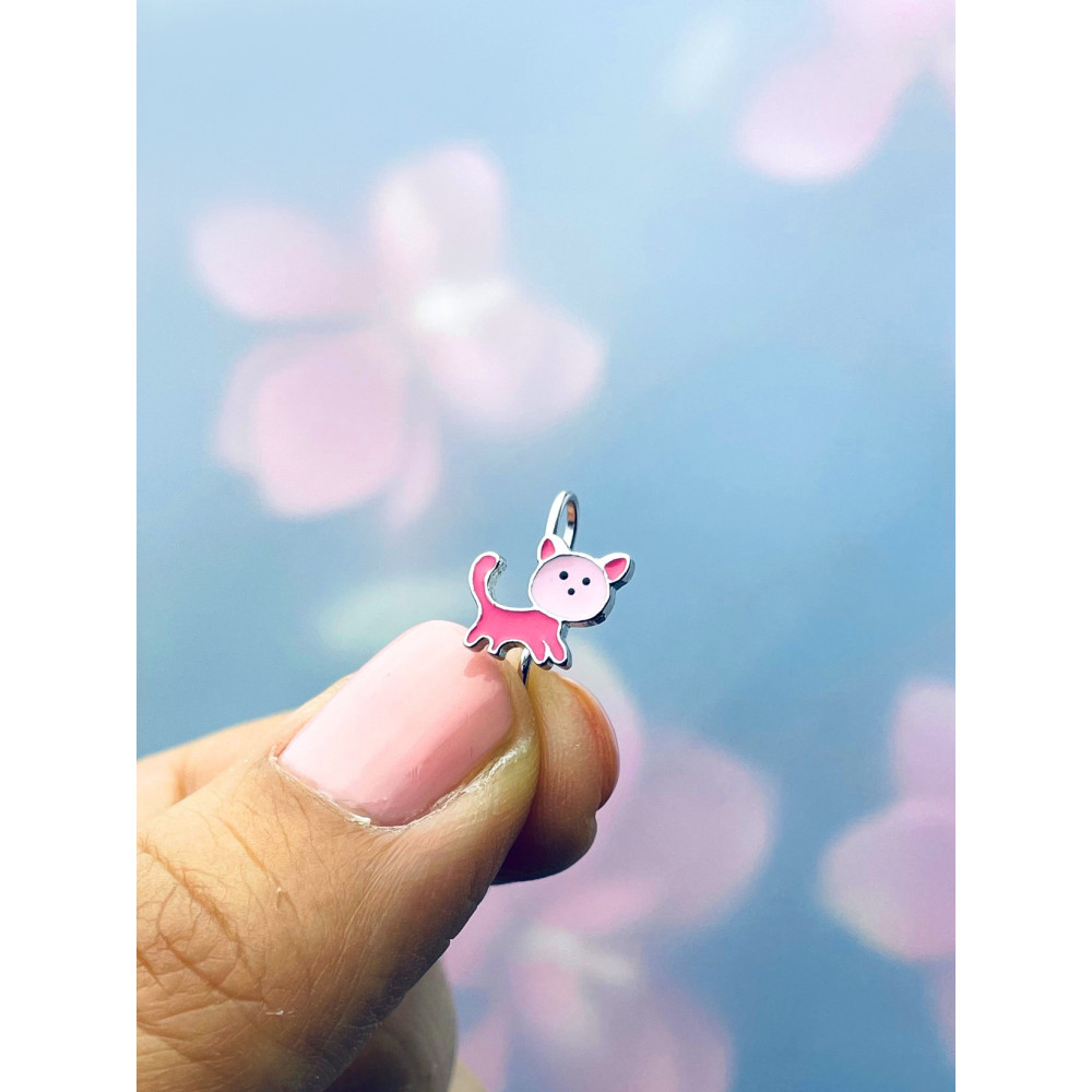 Katze 925 Silber Ohrringe