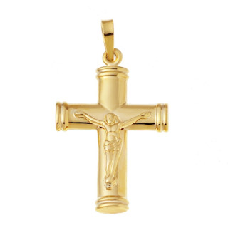 Złoty krzyżyk Jezus Chrystus