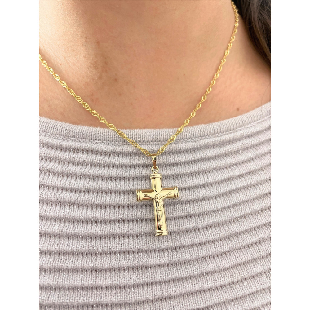 copy of Złoty krzyżyk klasyczny diamentowany