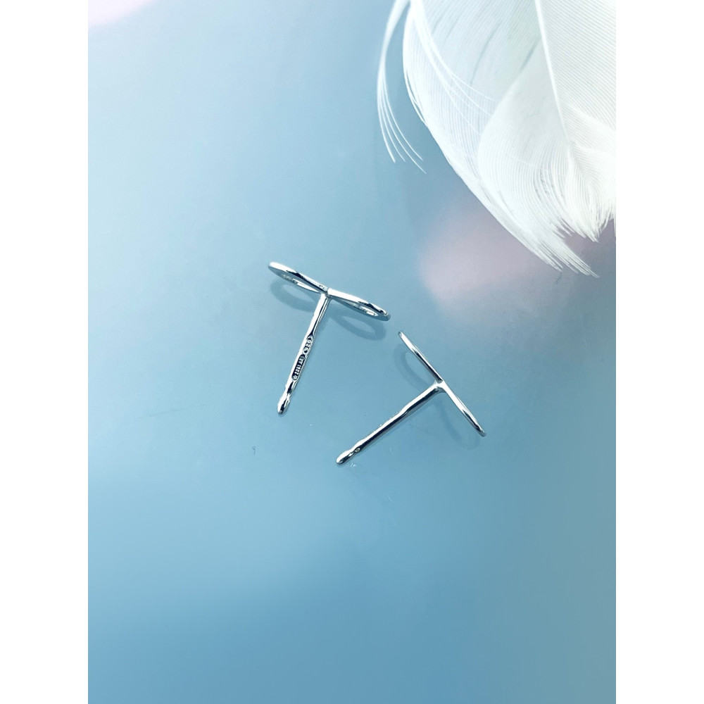 Srebrne kolczyki nieskończoność