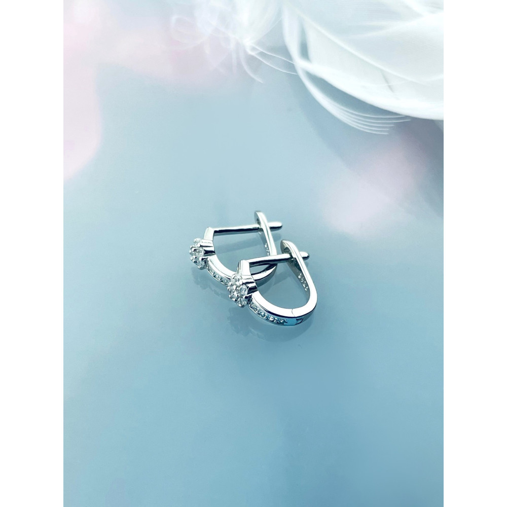 925 Silber mit Zirkonia Ohrringe