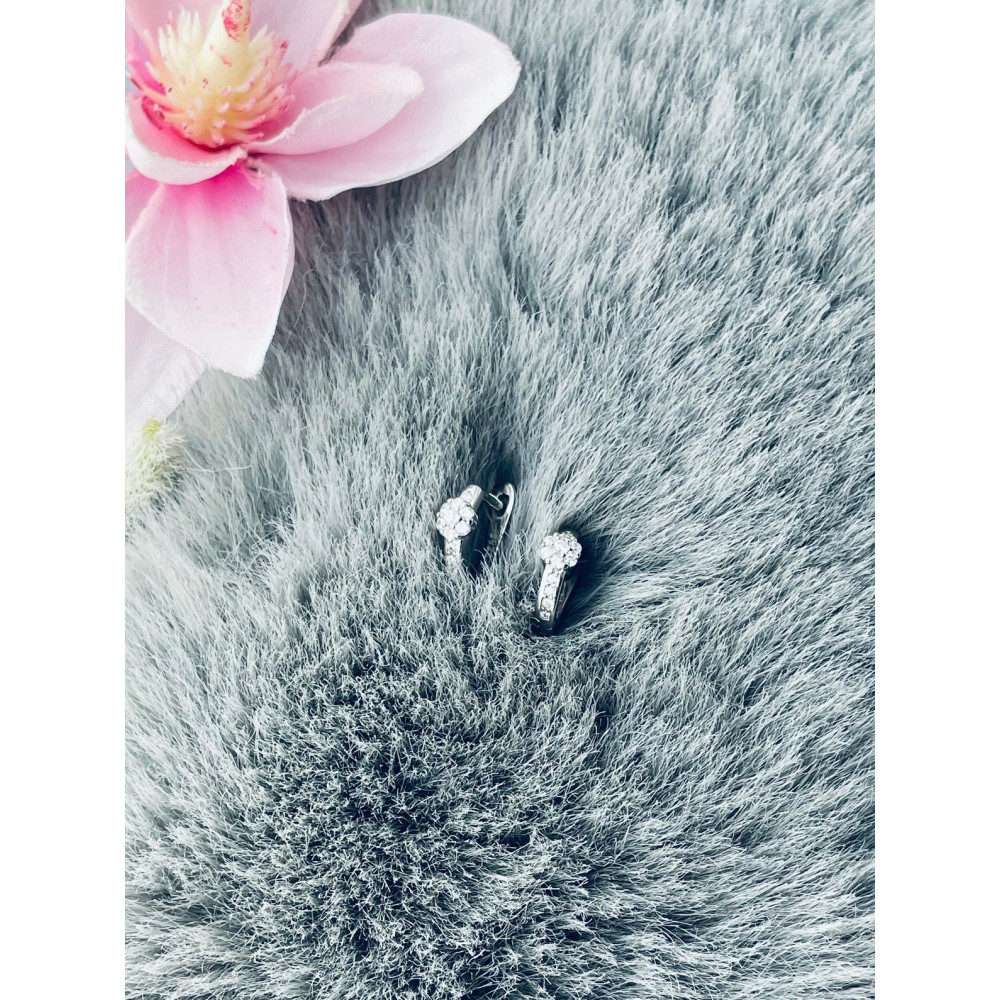 925 Silber mit Zirkonia Ohrringe