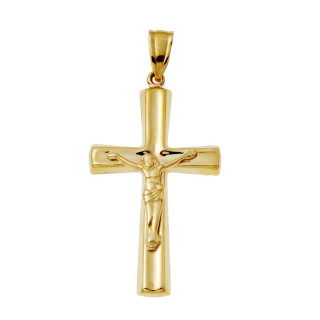 Złoty krzyżyk Jezus Chrystus