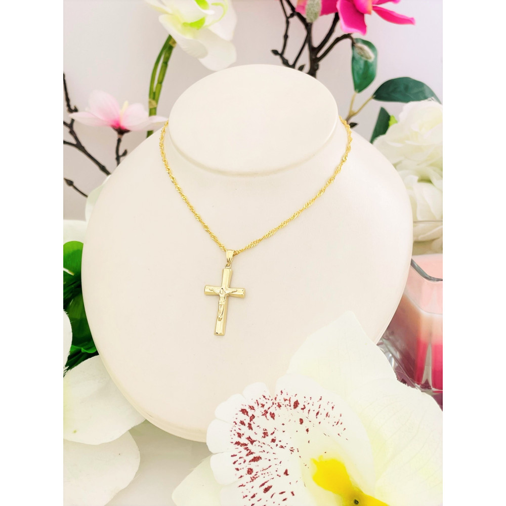 copy of Złoty krzyżyk klasyczny diamentowany