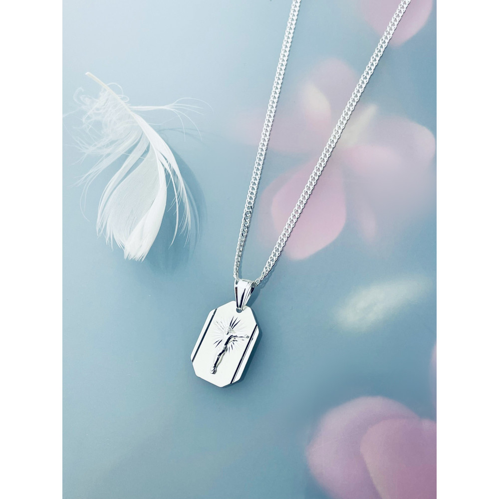 Silber Anhänger Jesus  Erstkommunion 925er