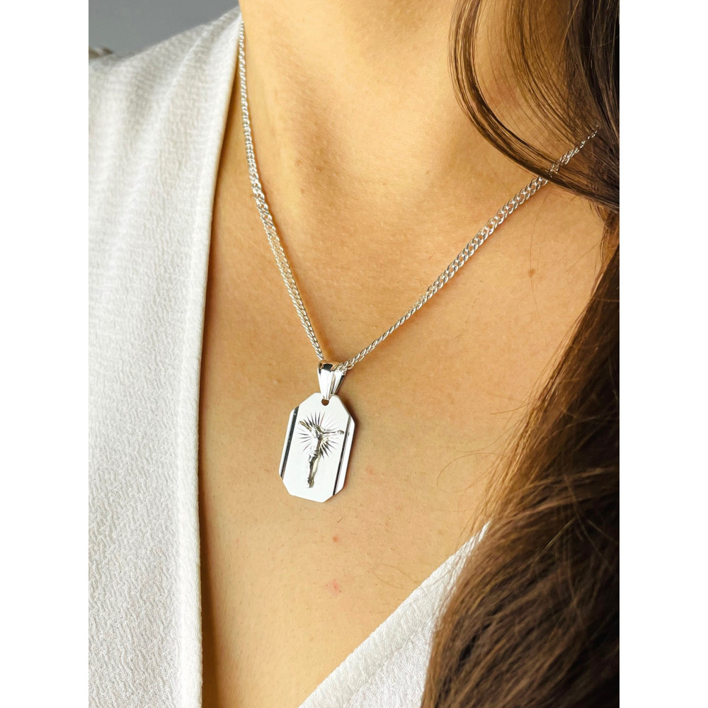 Silber Anhänger Jesus  Erstkommunion 925er