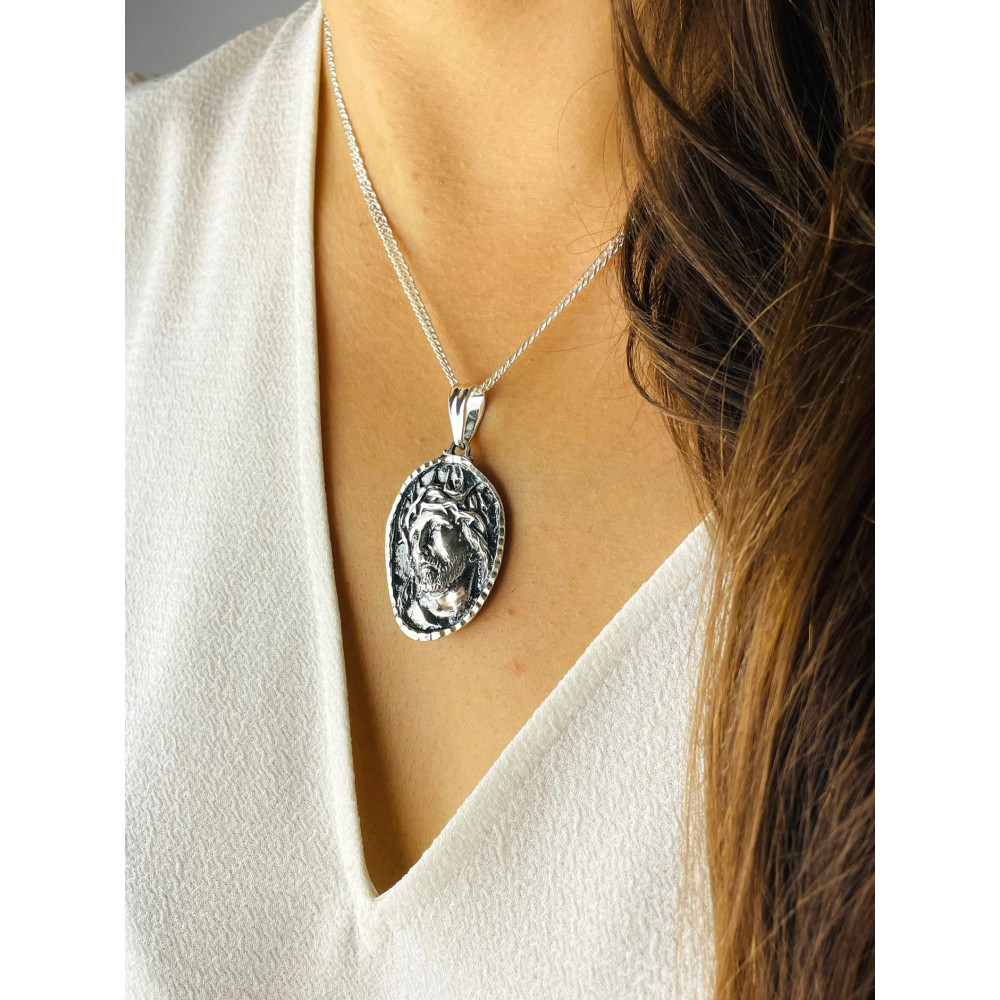 Silber Anhänger Jesus  Erstkommunion 925er