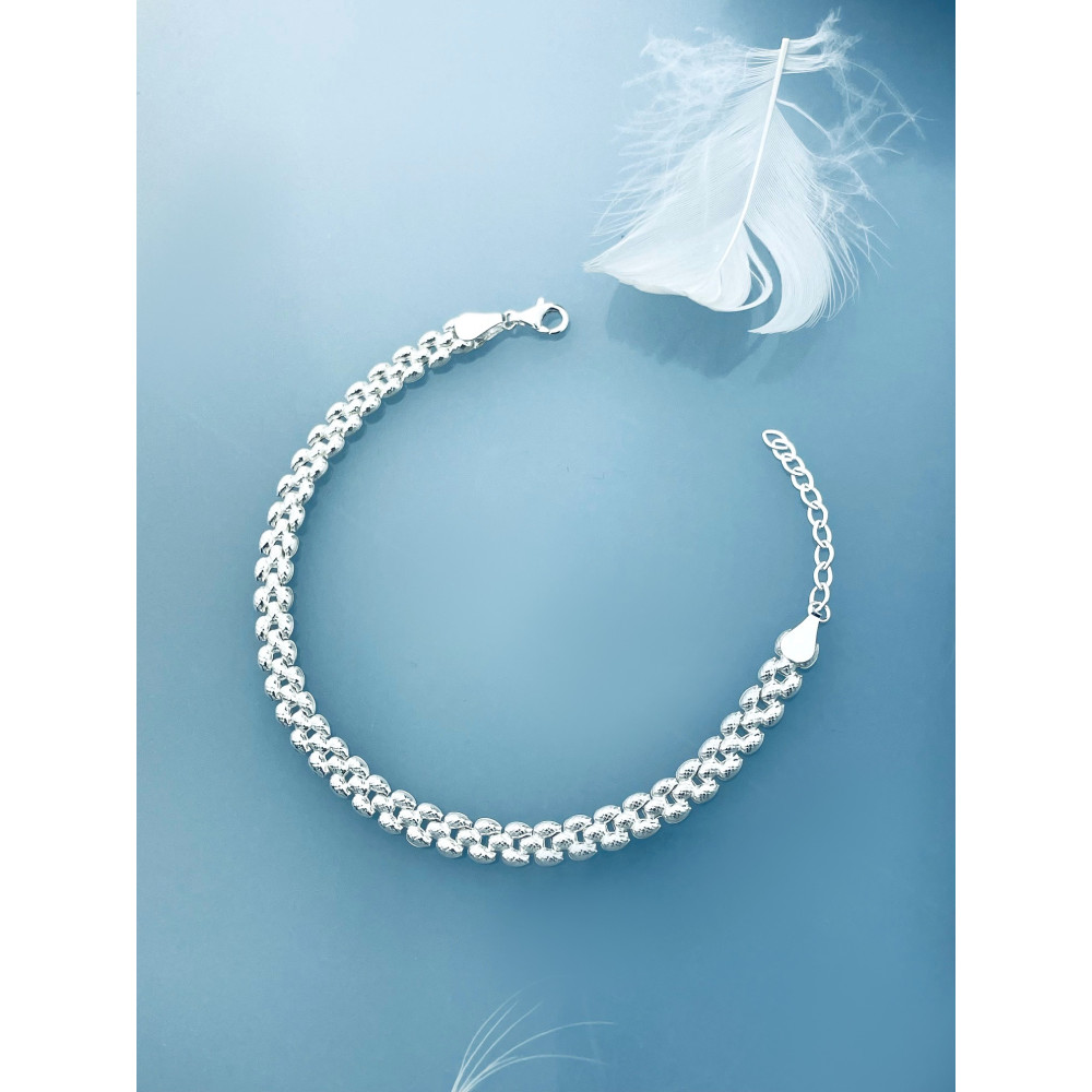 925 Silber Kugel Armband
