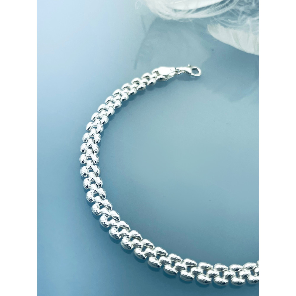 925 Silber Kugel Armband