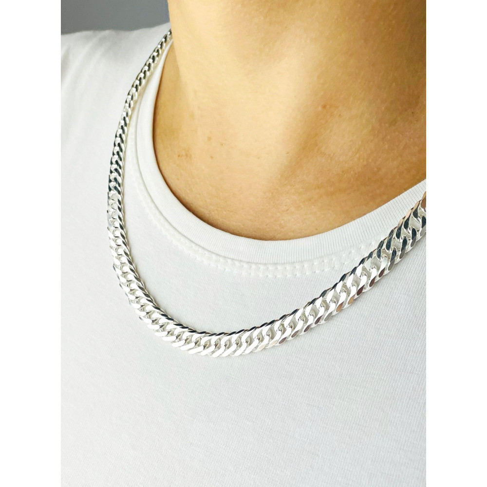 925 Silber Halskette Panzerkette