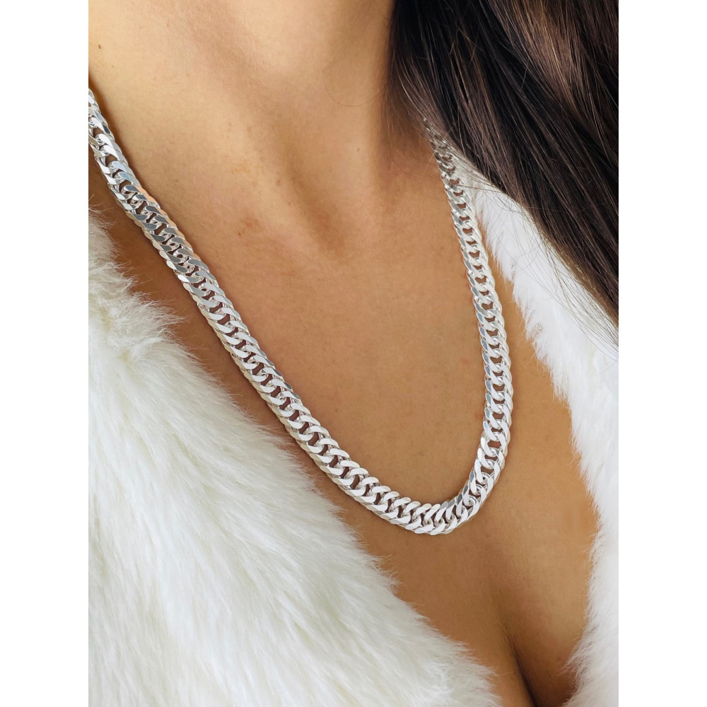 Srebrny łańcuszek pancerka