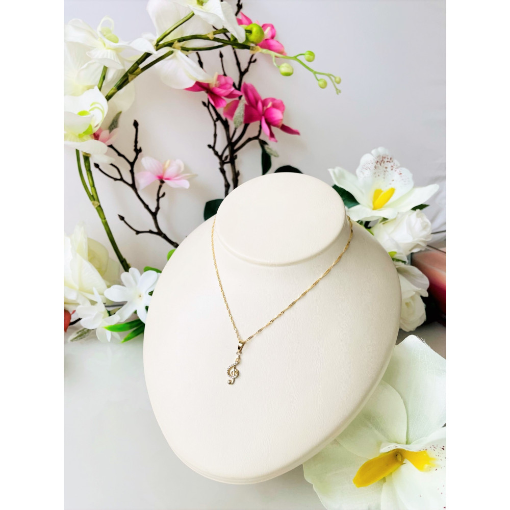 copy of Złoty wisiorek zawieszka rozeta ażurowa