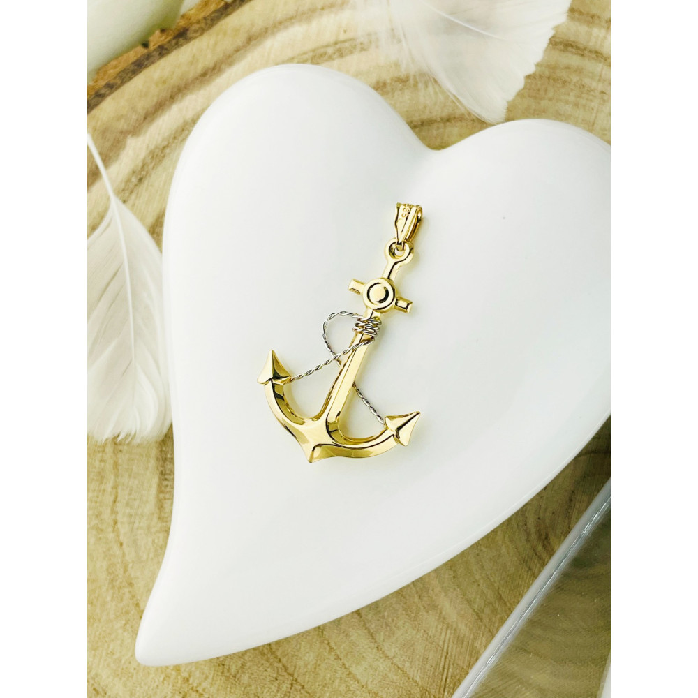 copy of Złoty wisiorek zawieszka rozeta ażurowa