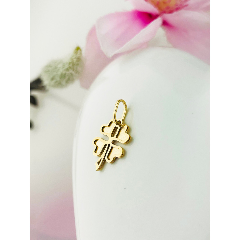 copy of Złoty wisiorek zawieszka rozeta ażurowa