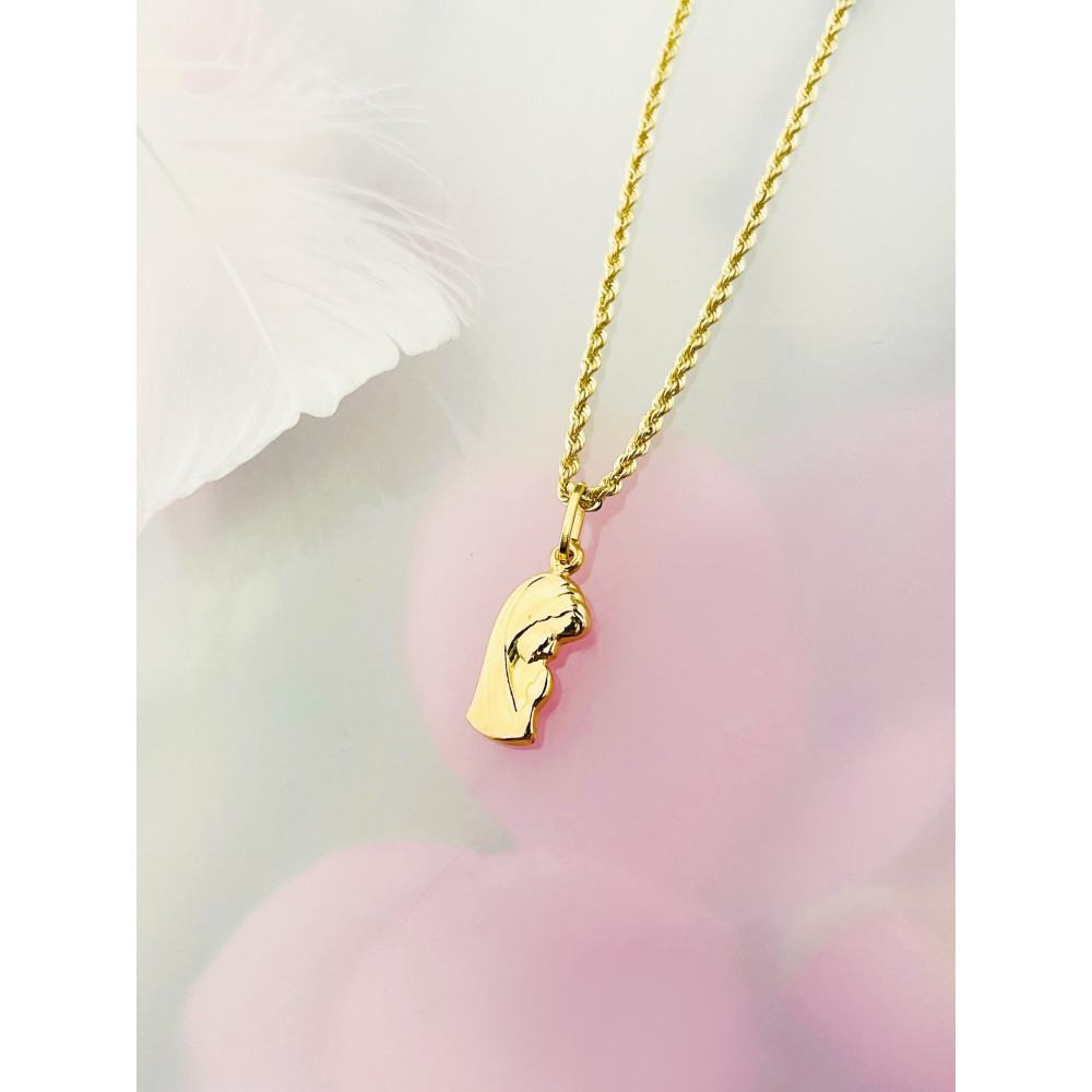 Anhänger Madonna Maria Gelbgold Gold 585er 14KT