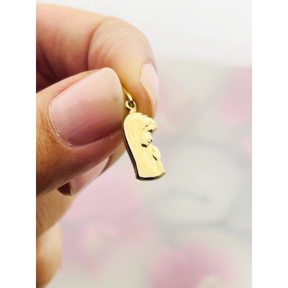 Anhänger Madonna Maria Gelbgold Gold 585er 14KT