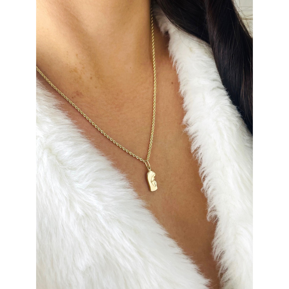 Anhänger Madonna Maria Gelbgold Gold 585er 14KT