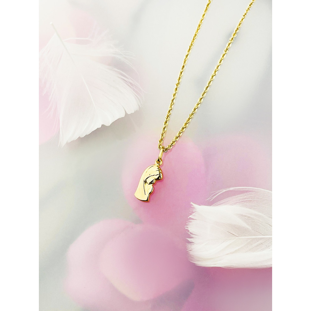 Anhänger Madonna Maria Gelbgold Gold 585er 14KT