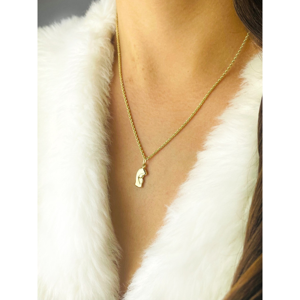 Anhänger Madonna Maria Gelbgold Gold 585er 14KT