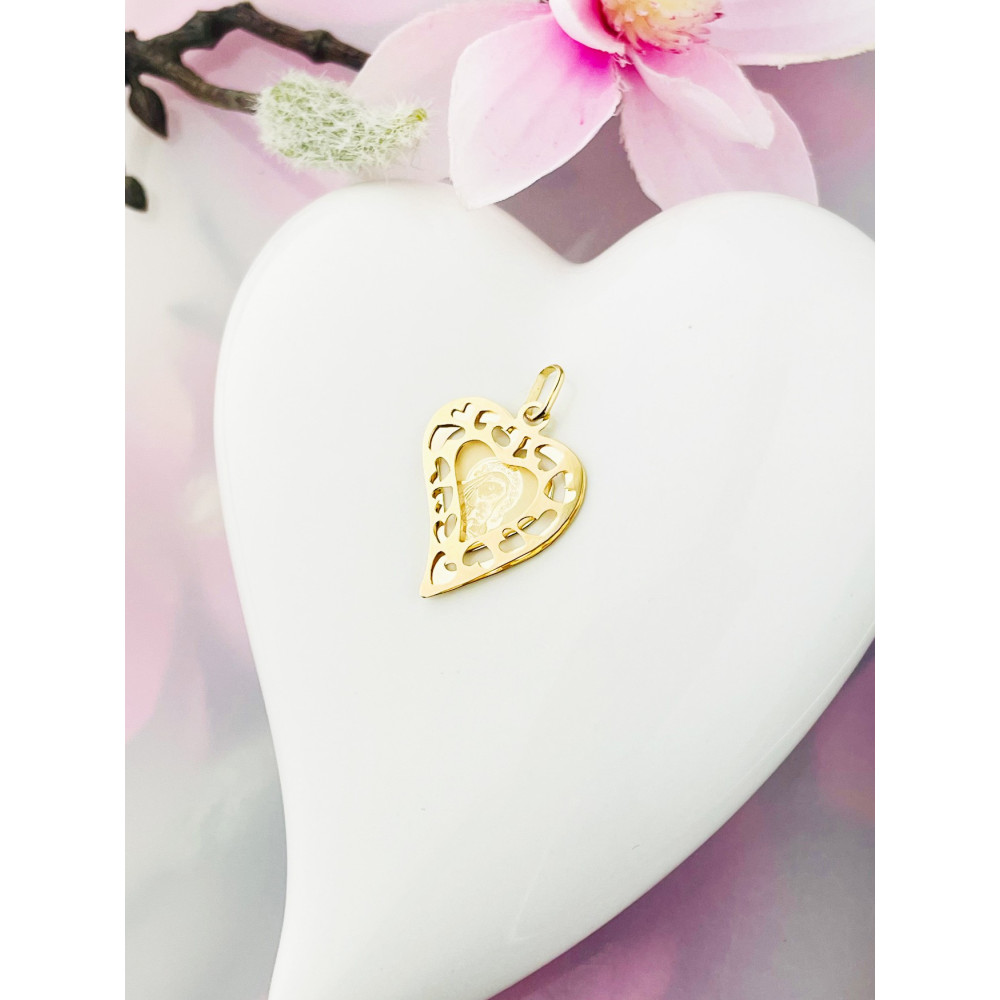 Anhänger Madonna Maria Fatima Goldanhänger Gold 585er 14KT