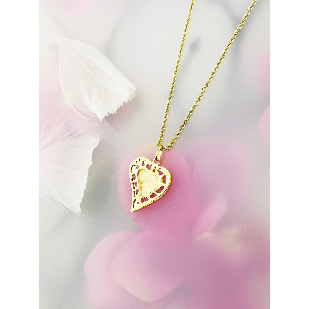 Anhänger Madonna Maria Fatima Goldanhänger Gold 585er 14KT