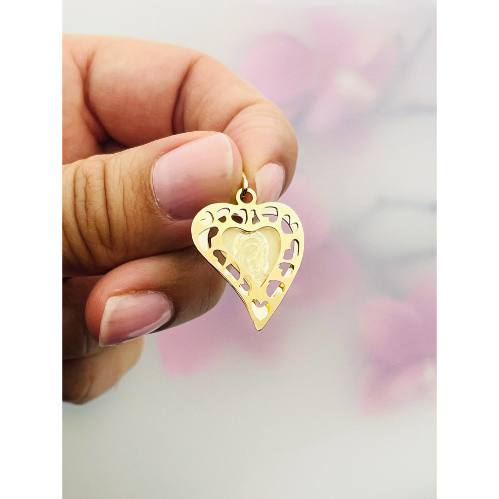 Anhänger Madonna Maria Fatima Goldanhänger Gold 585er 14KT