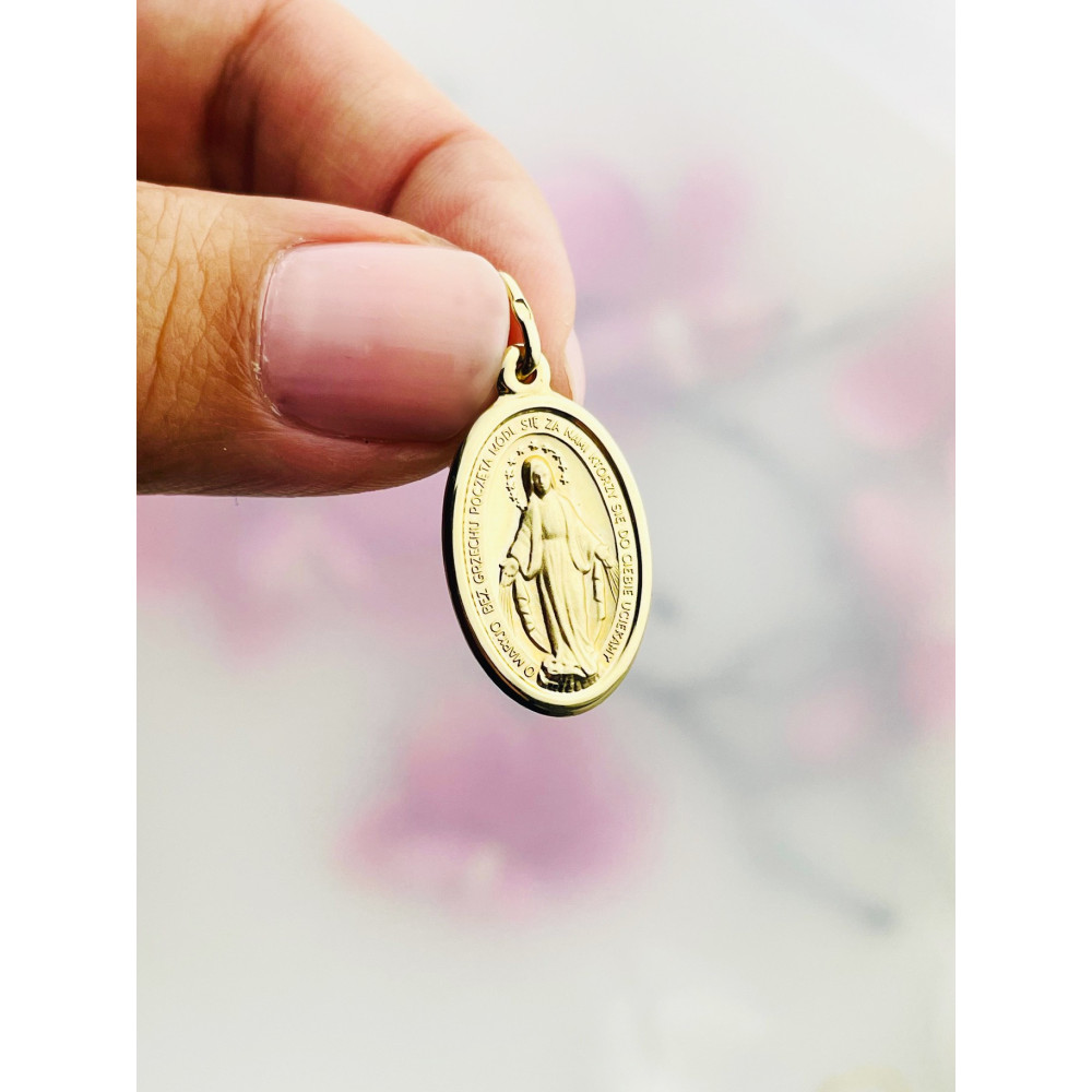 Anhänger Madonna Maria Goldanhänger Erstkommunion 585er 14KT