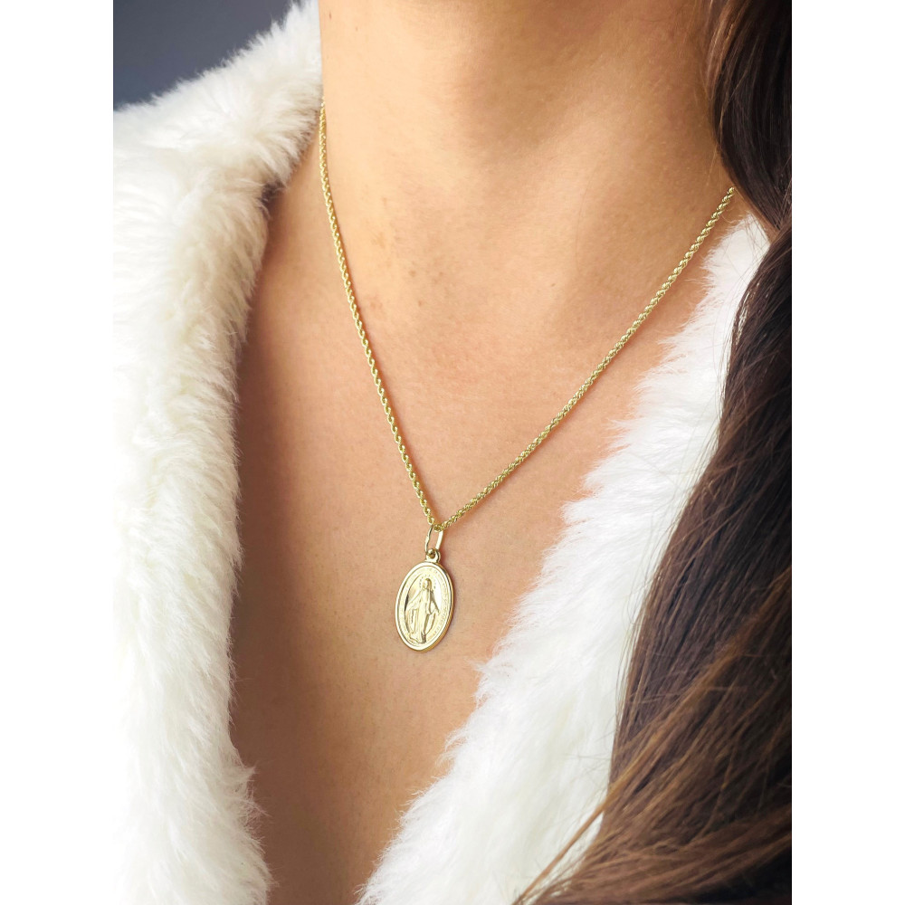 Anhänger Madonna Maria Goldanhänger Erstkommunion 585er 14KT