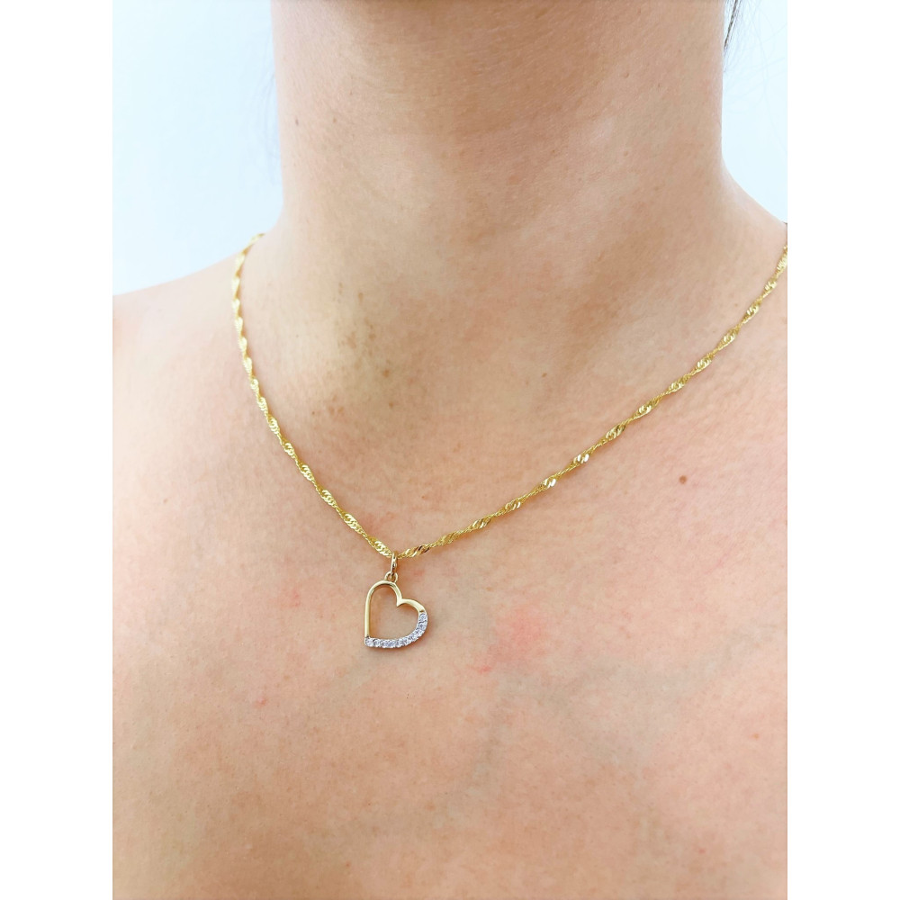 copy of Złoty wisiorek zawieszka rozeta ażurowa