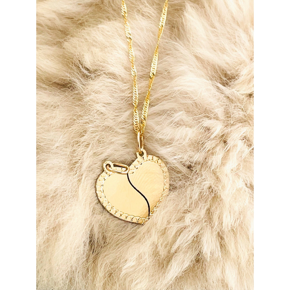 copy of Złoty wisiorek zawieszka rozeta ażurowa