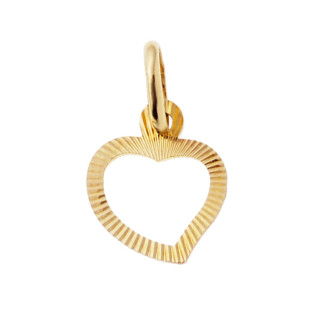 Anhänger Kettenanhänger Gold Goldanhänger Herz 585er 14KT