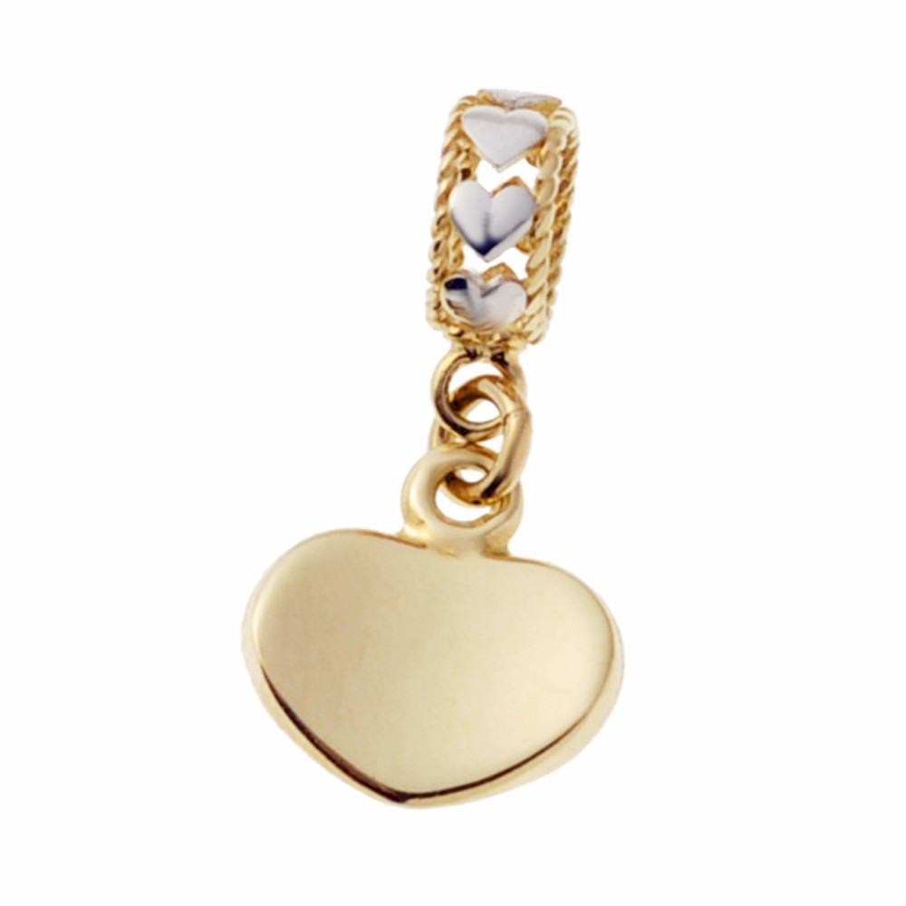 Złoty wisiorek zawieszka serce