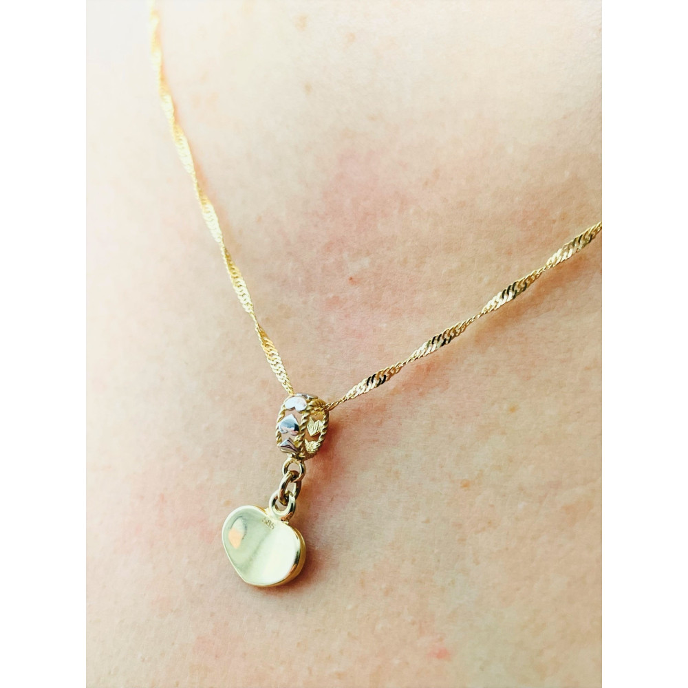 Anhänger Kettenanhänger Gold Goldanhänger Herz 585er 14KT