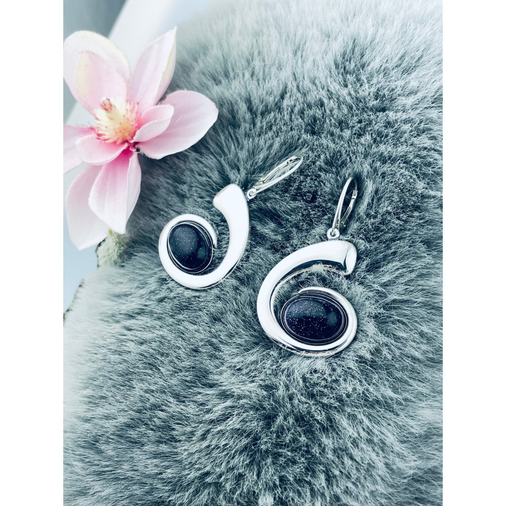 copy of Złote kolczyki przecinki z cyrkoniami