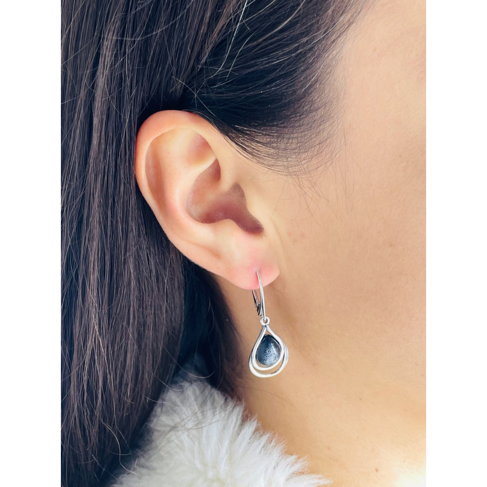 Sternenstaub 925 Silber Ohrringe