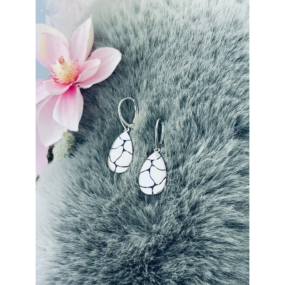 Träne 925 Silber Ohrringe